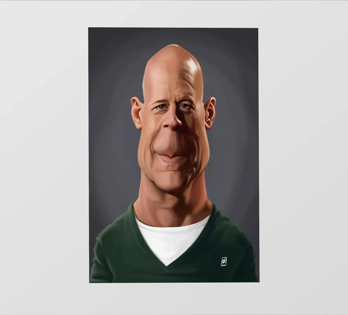 Bruce Willis pellicola backlit da Rob Art | Illustration