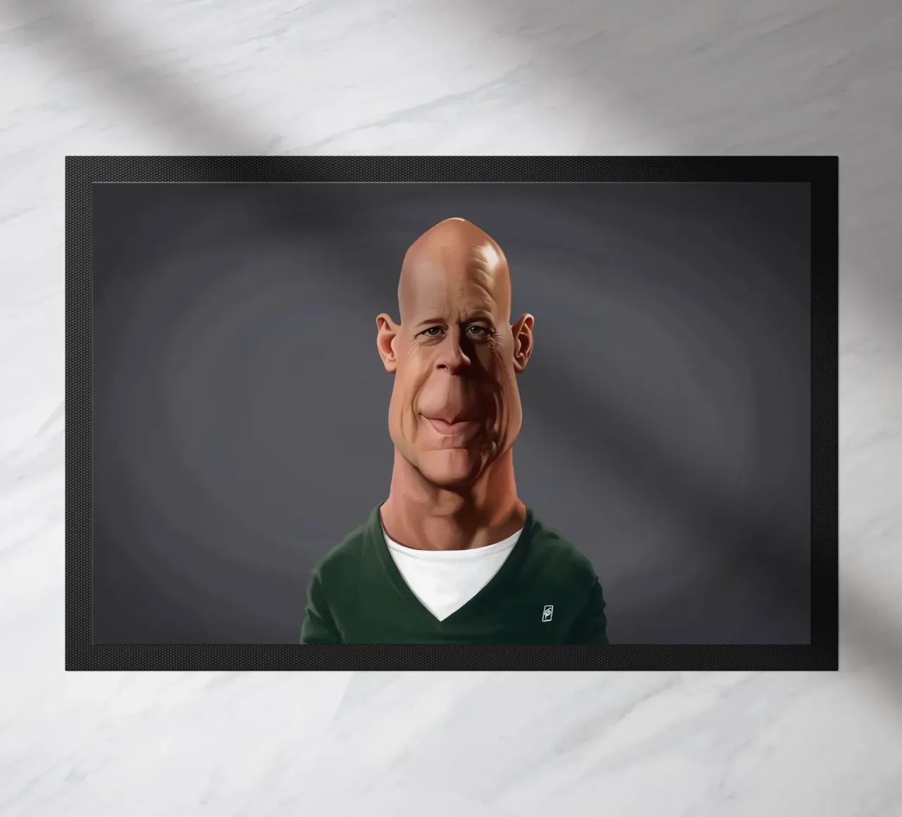 Bruce Willis deurmat van Rob Art | Illustration