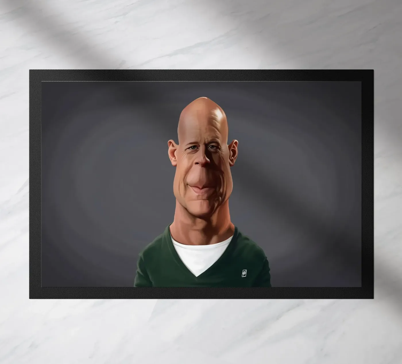 Bruce Willis deurmat van Rob Art | Illustration