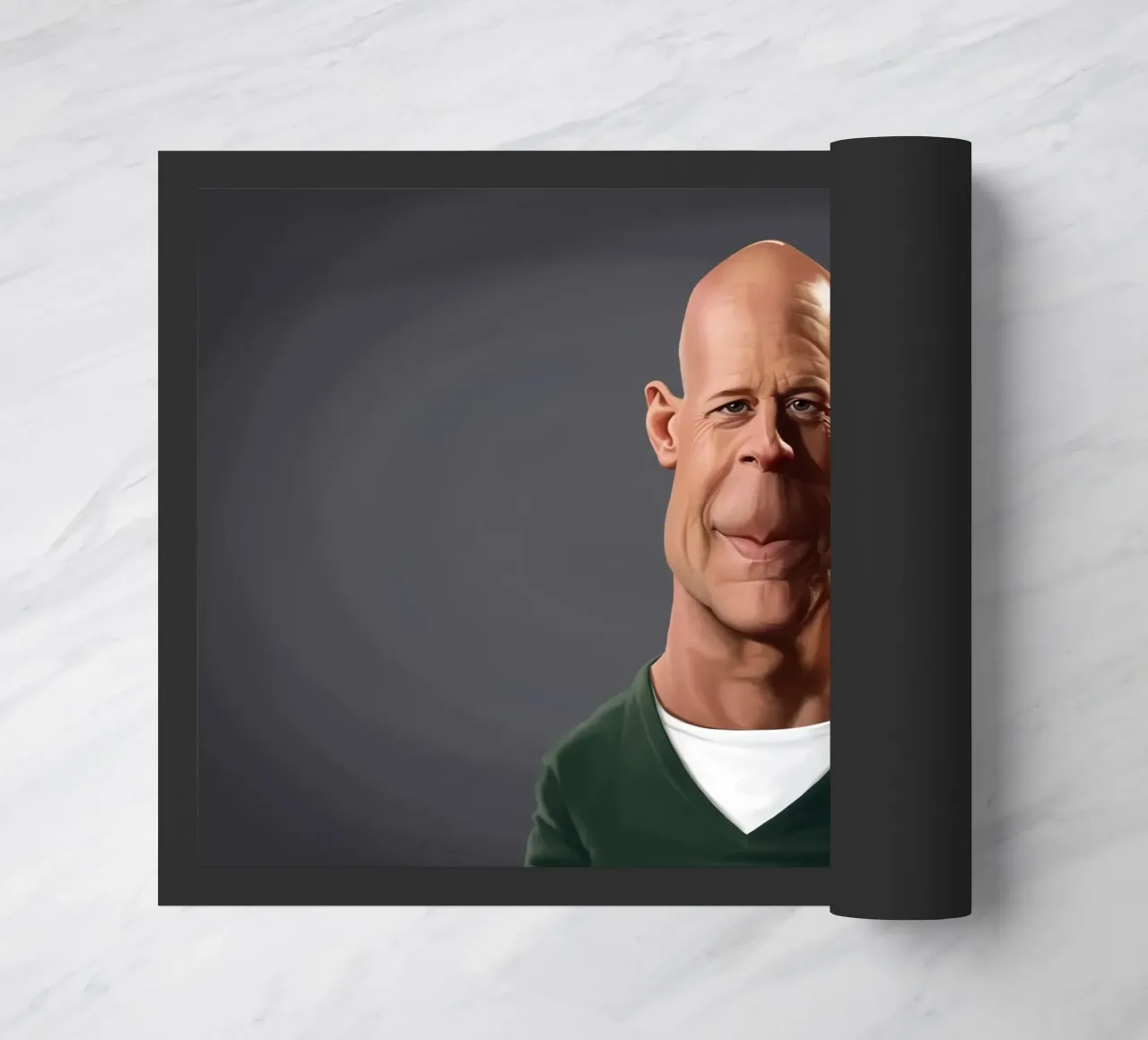 Bruce Willis deurmat van Rob Art | Illustration