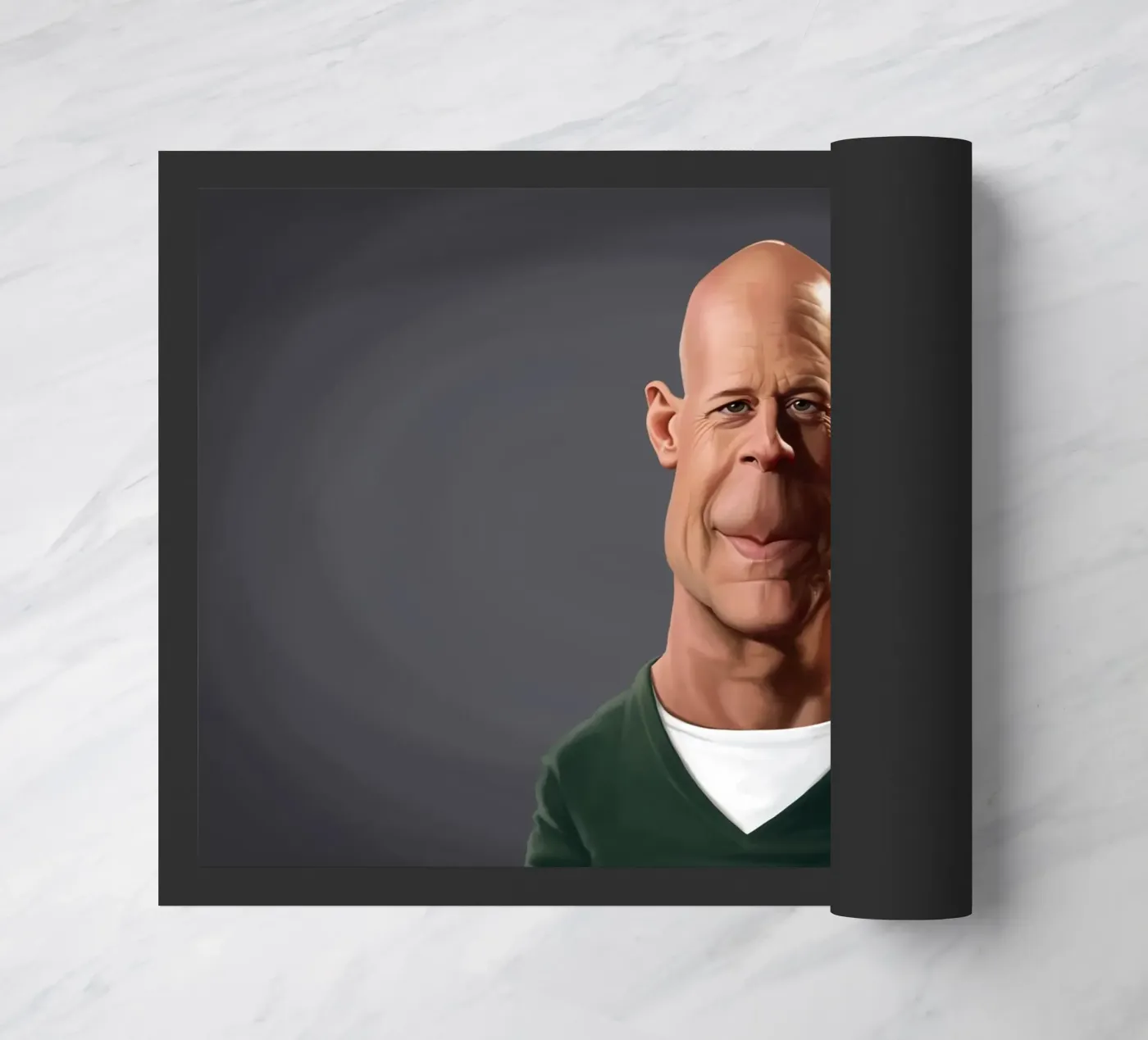 Bruce Willis deurmat van Rob Art | Illustration
