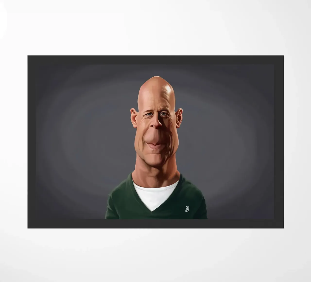 Bruce Willis deurmat van Rob Art | Illustration