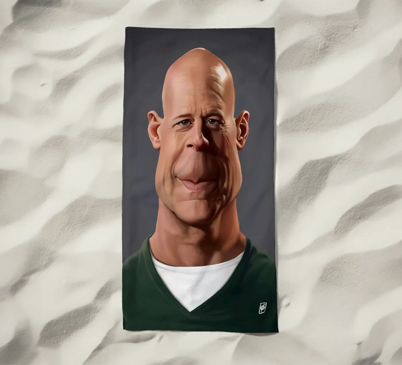 Bruce Willis telo mare da Rob Art | Illustration