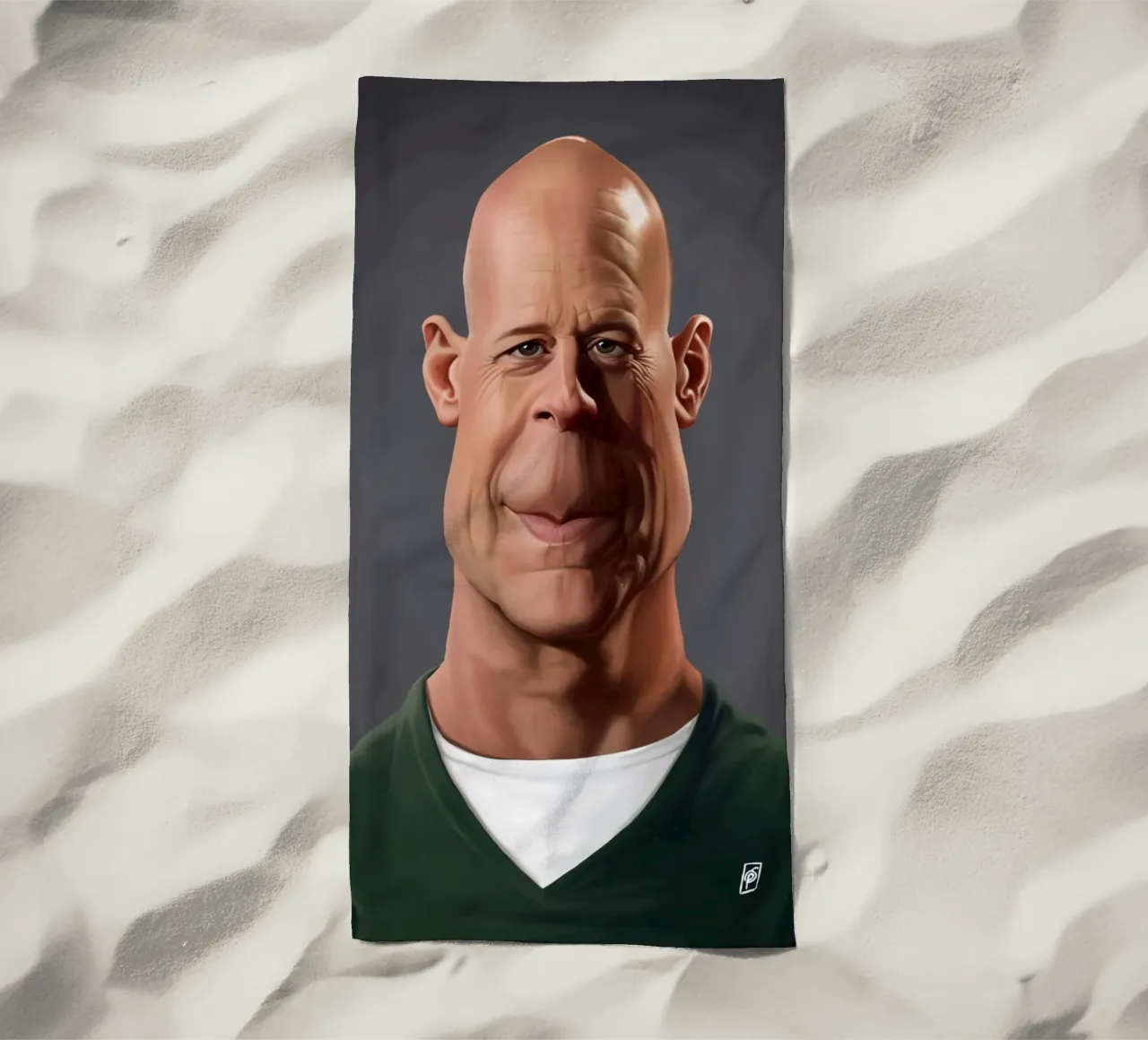 Bruce Willis telo mare da Rob Art | Illustration