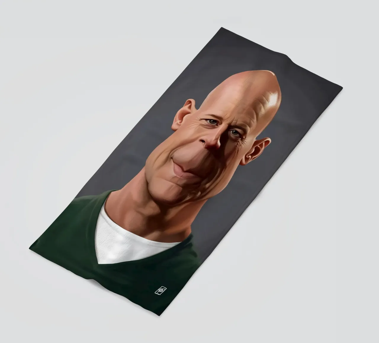 Bruce Willis telo mare da Rob Art | Illustration