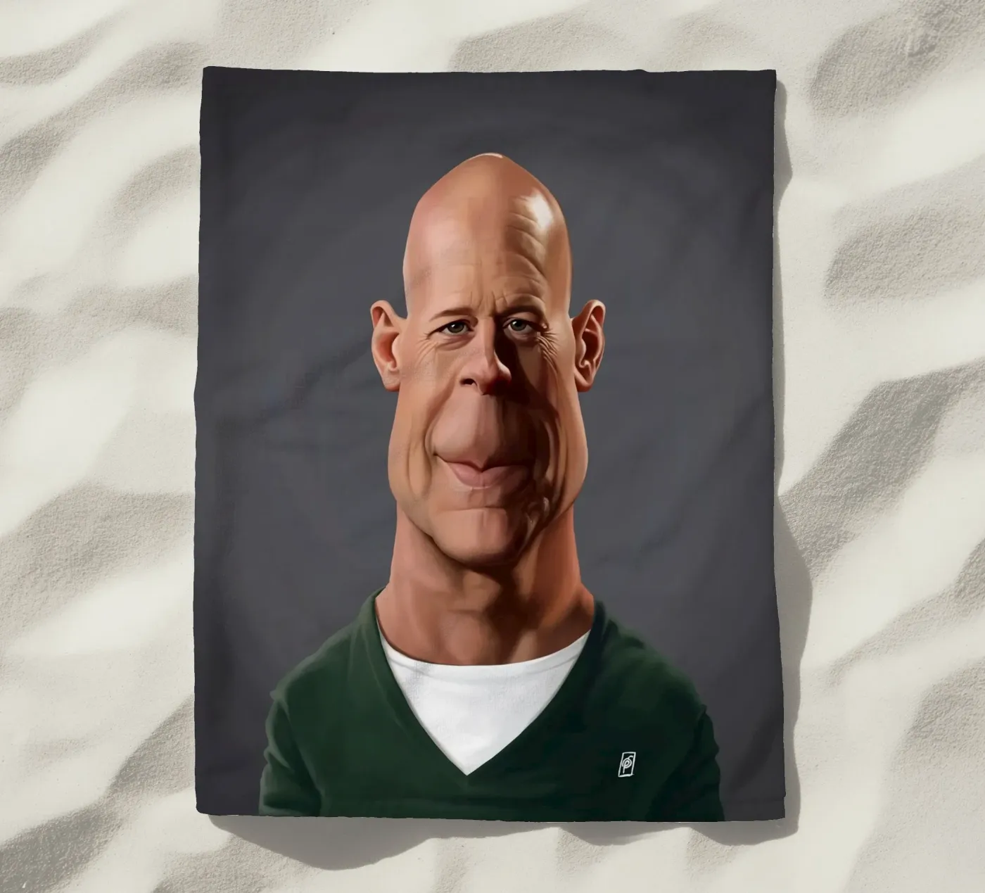 Bruce Willis telo mare da Rob Art | Illustration