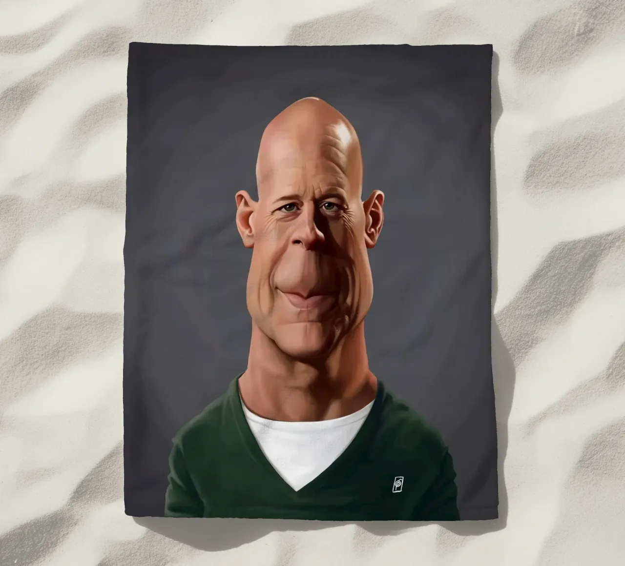 Bruce Willis telo mare da Rob Art | Illustration