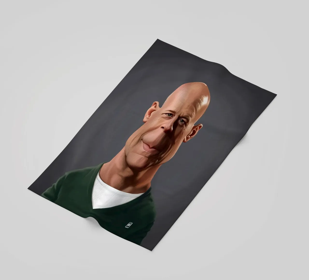 Bruce Willis telo mare da Rob Art | Illustration