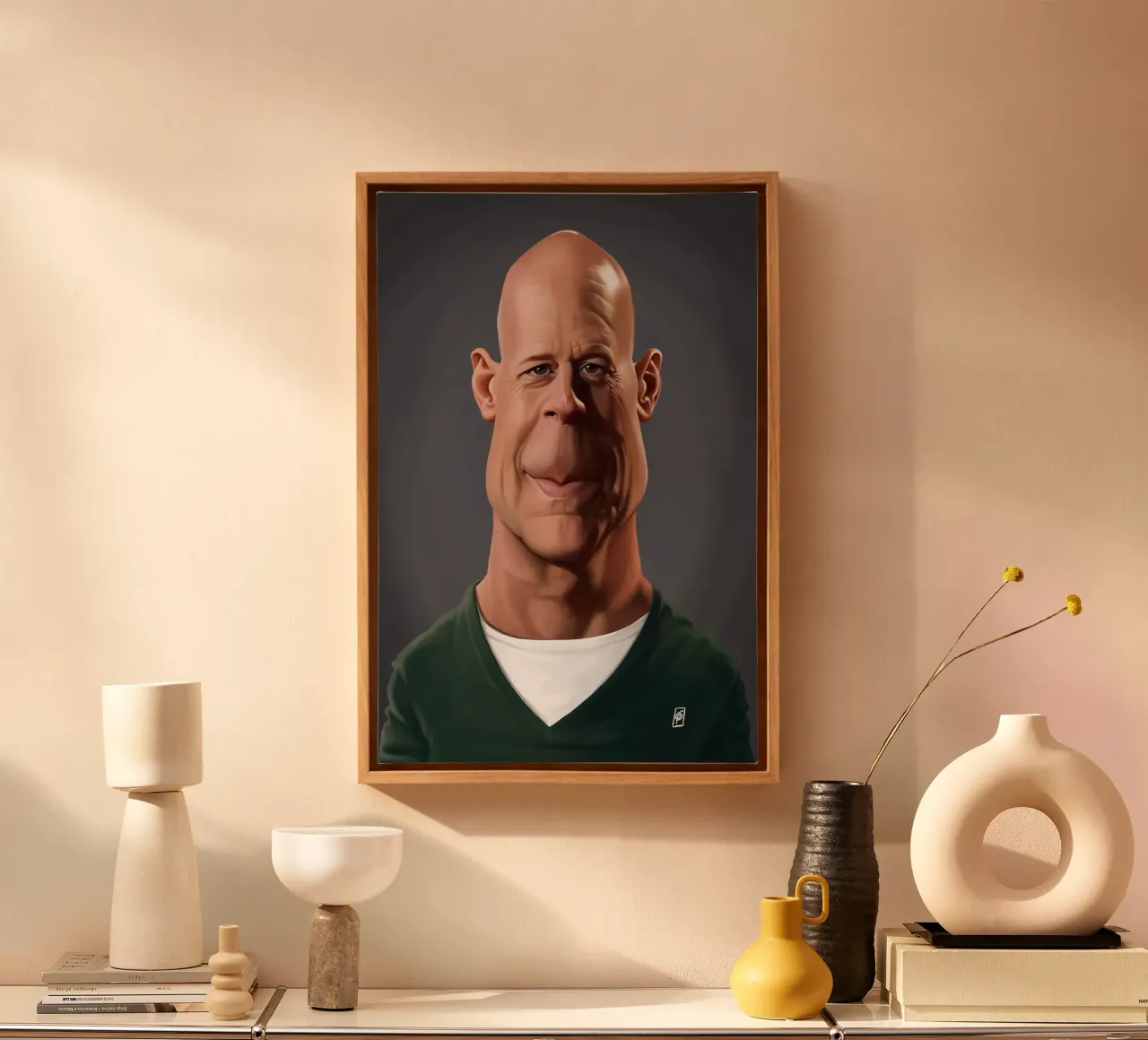 Bruce Willis tela da Rob Art | Illustration