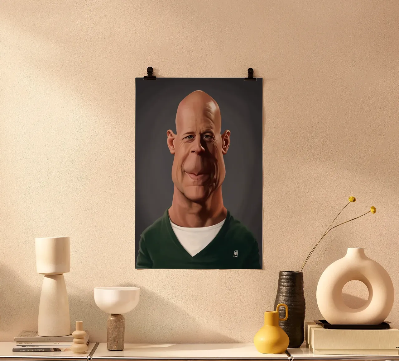 Bruce Willis poster da Rob Art | Illustration