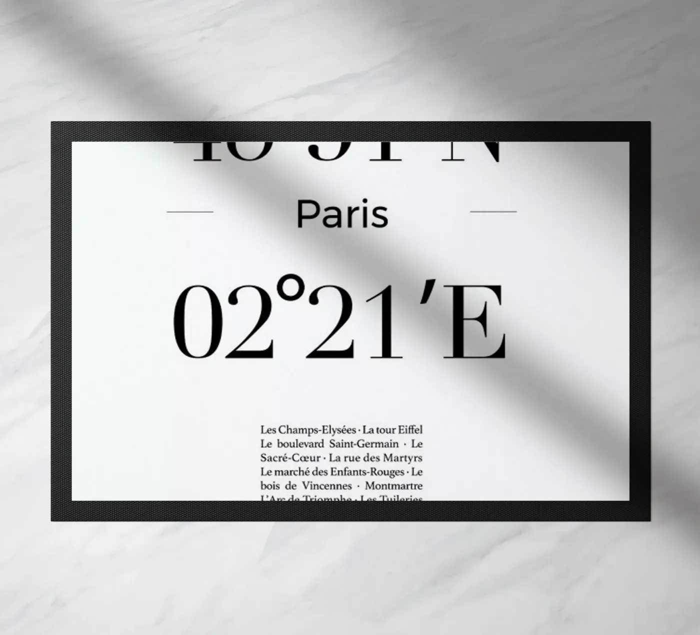 Paris doormat by Studio One