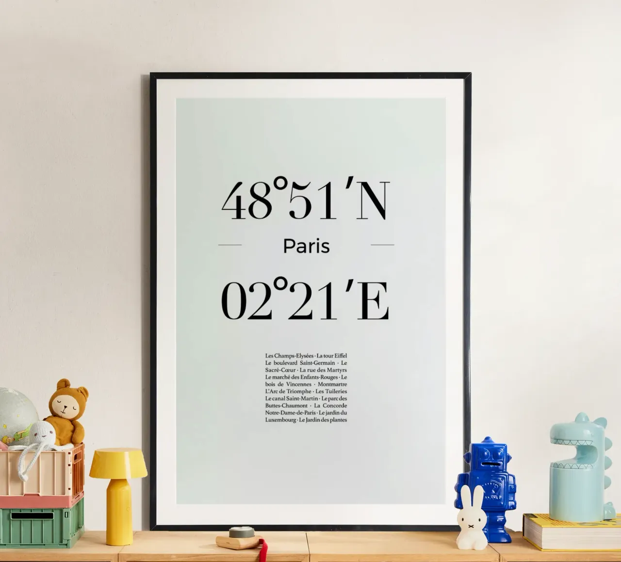Paris poster con telaio in alluminio da Studio One