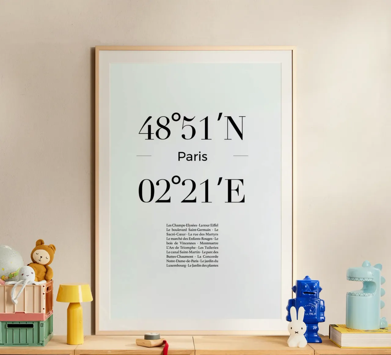 Paris poster con telaio in alluminio da Studio One