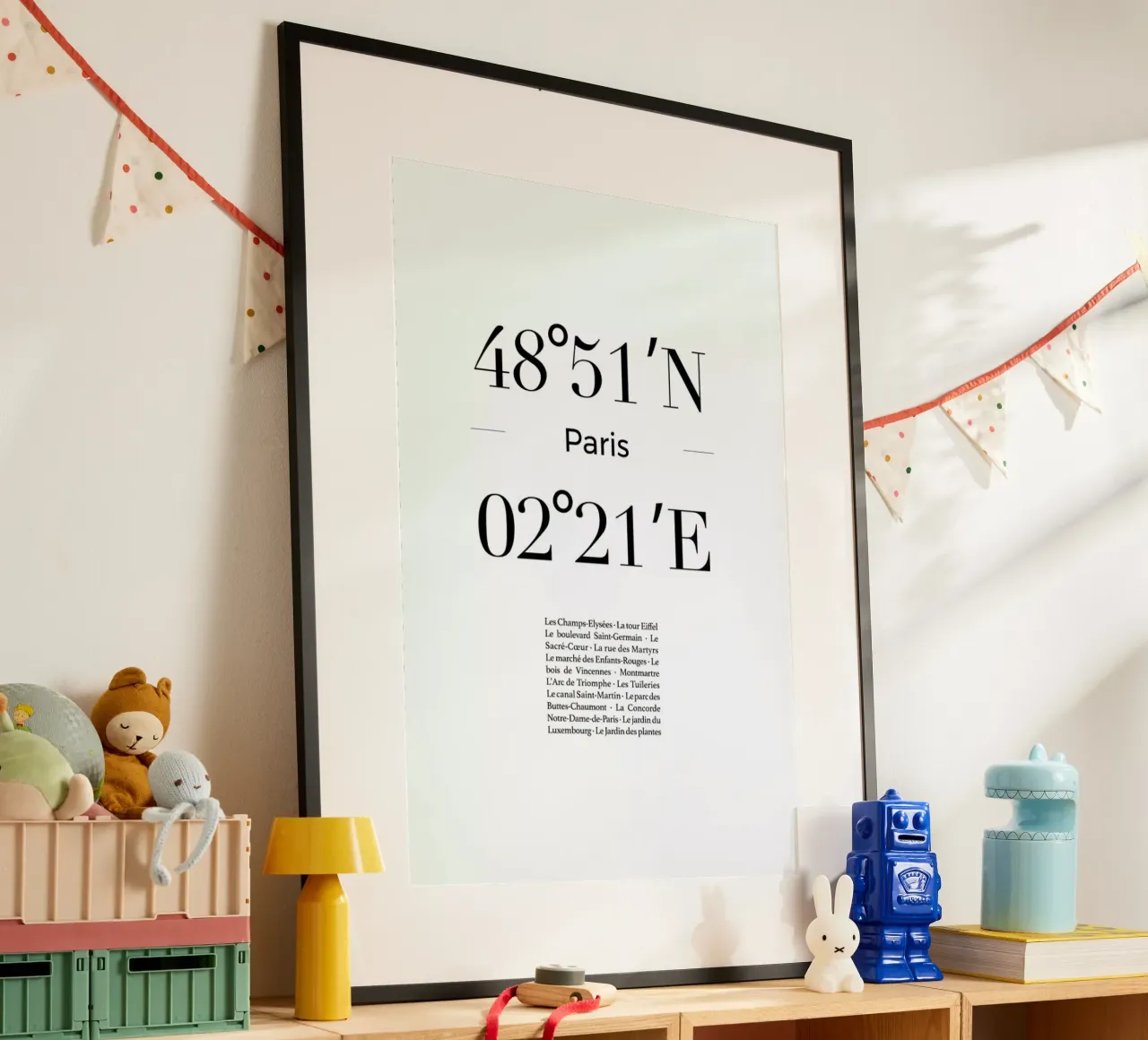 Paris poster con telaio in alluminio da Studio One