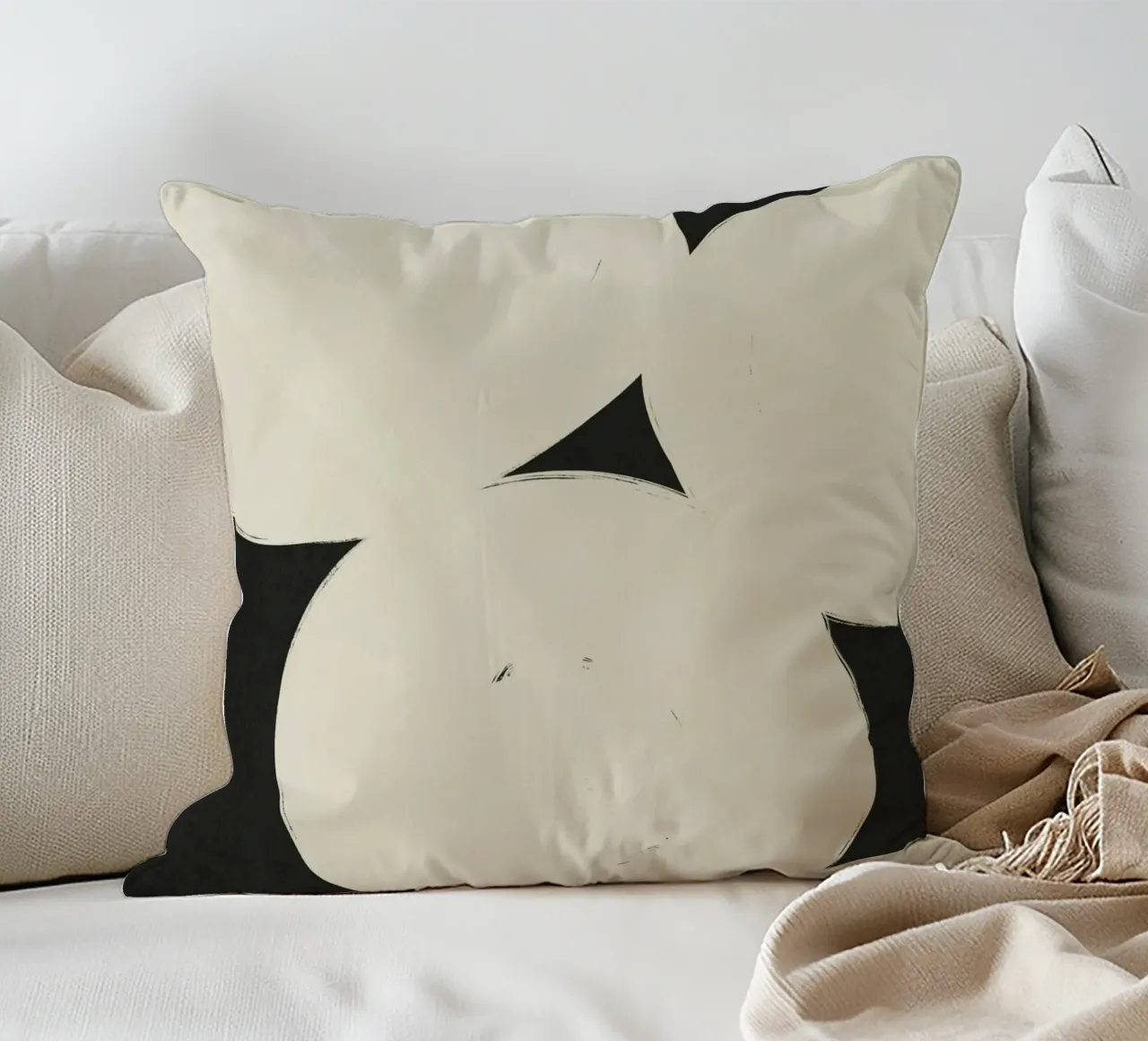 Finding Balance #3 decorative cushion by Alisa Galitsyna