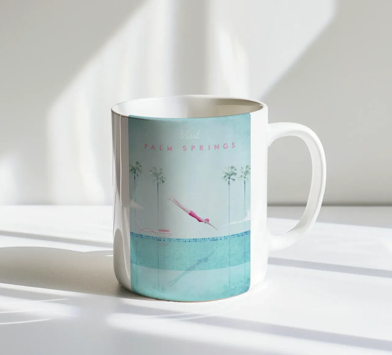 Palm Springs tazza in ceramica da Henry Rivers