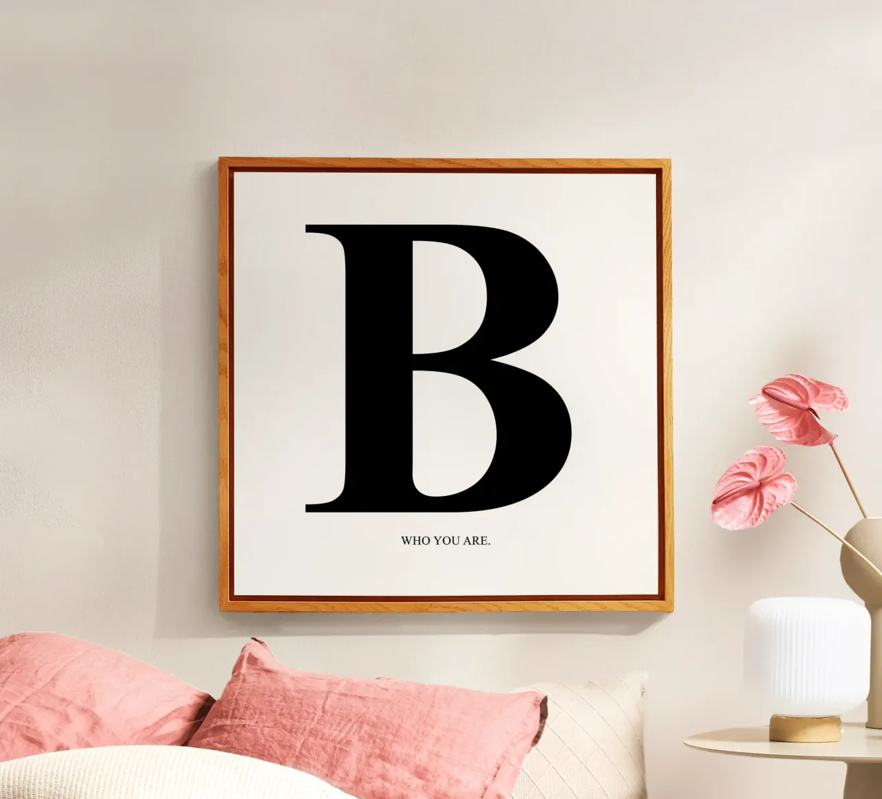 B | be you. plexiglass da WordArt