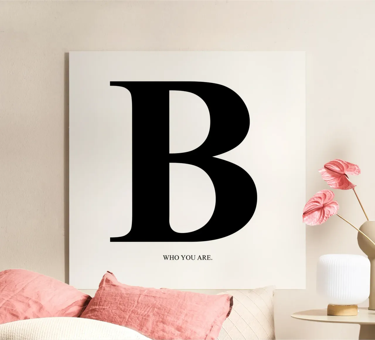 B | be you. plexiglass da WordArt