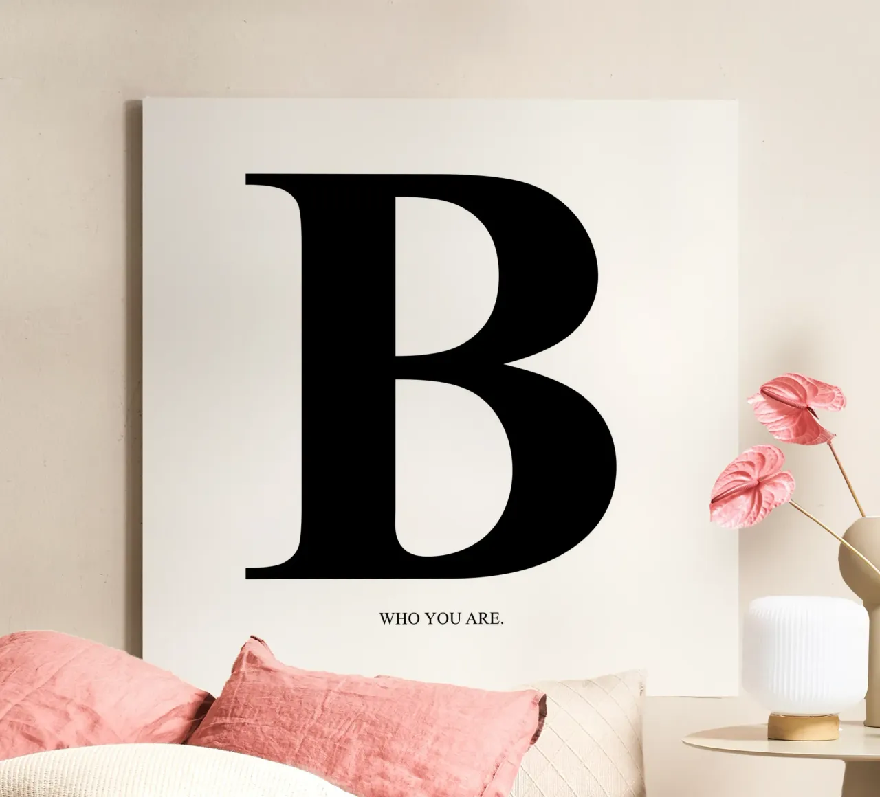 B | be you. tela con Cornice a cassetta da steffi | wordART