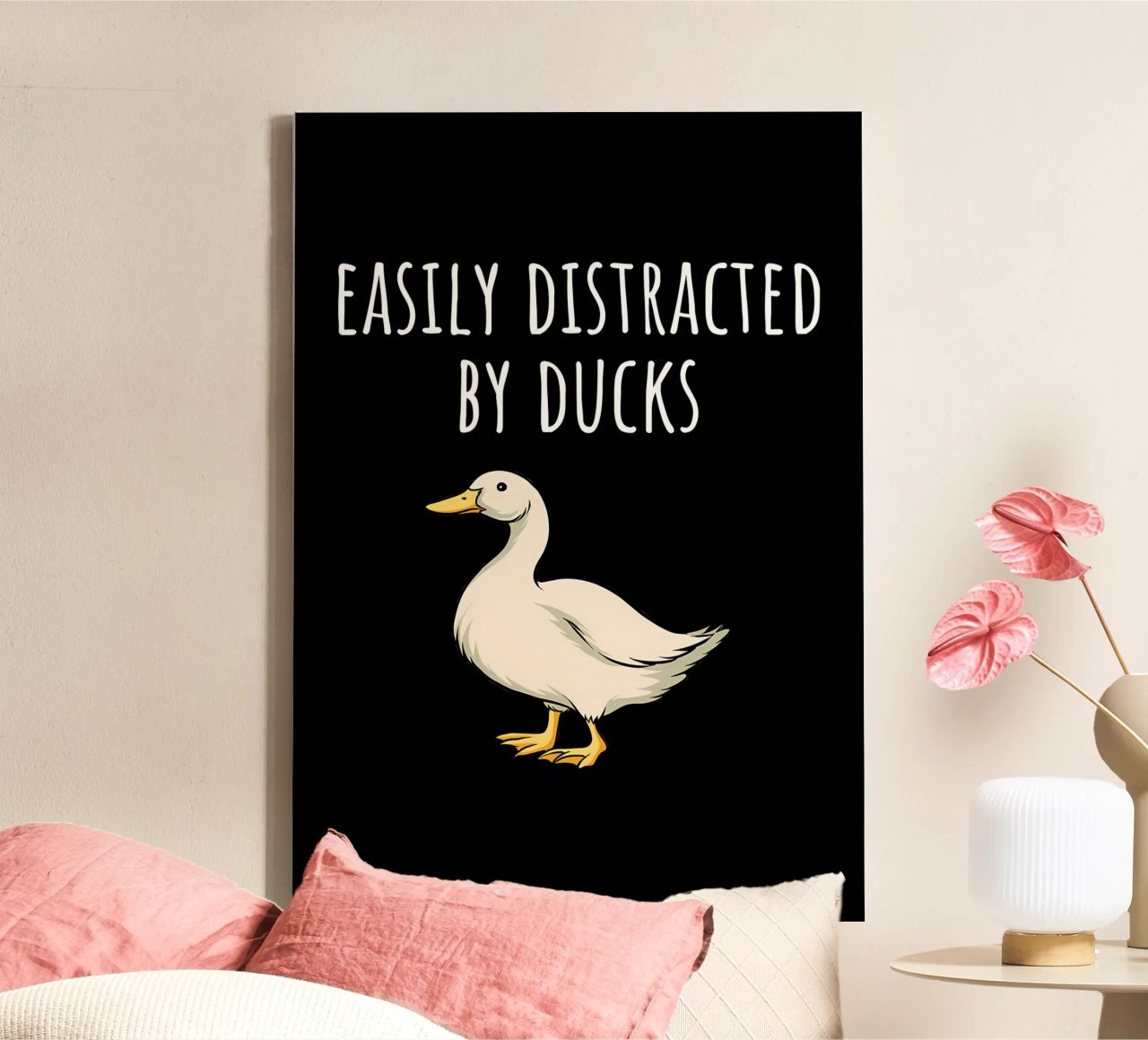 Duck & Let It Hit Someone Else canvas by Jacari