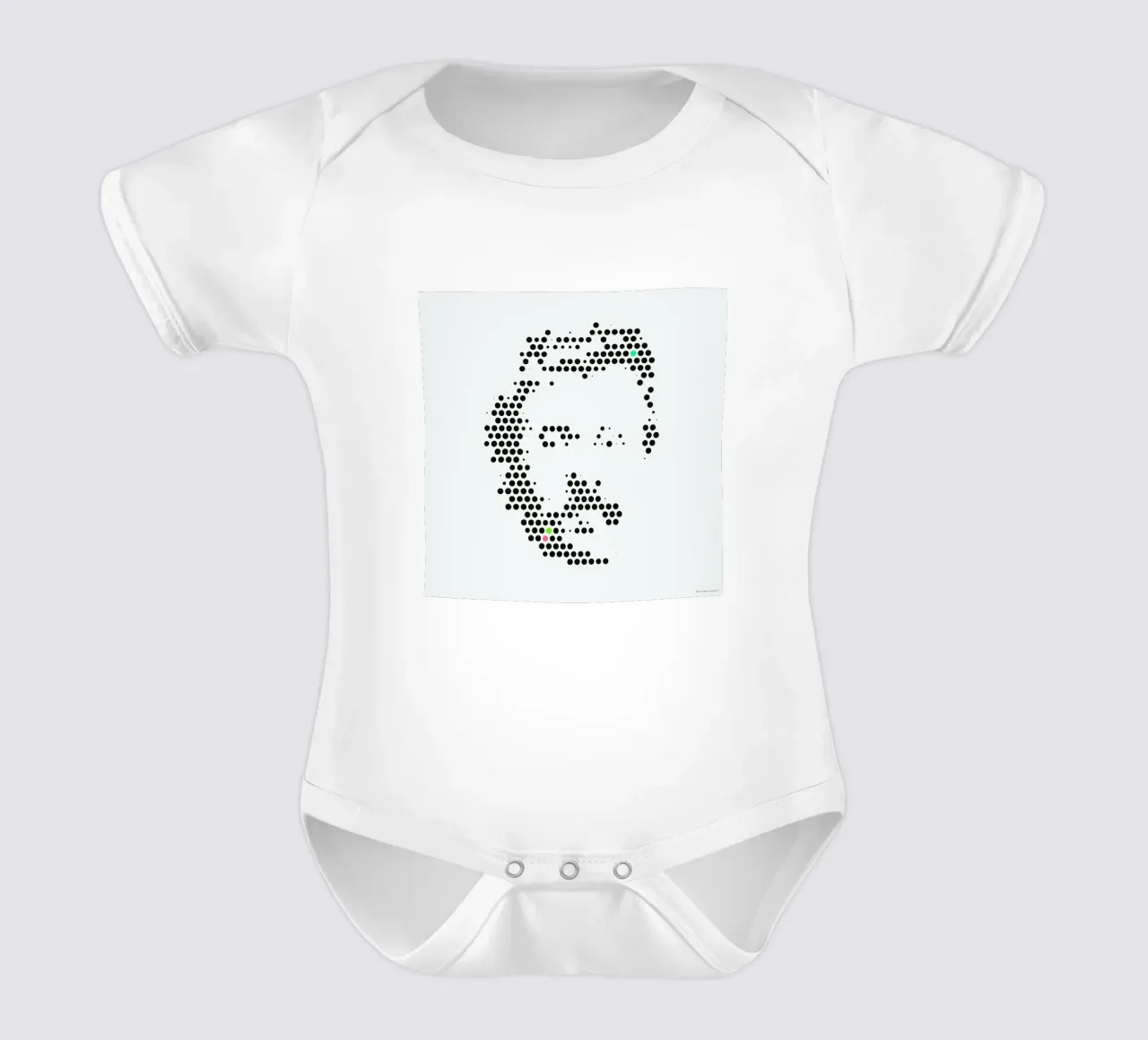 Friedrich Nietzsche in Dots body neonato maniche corte da The Sound of Applause