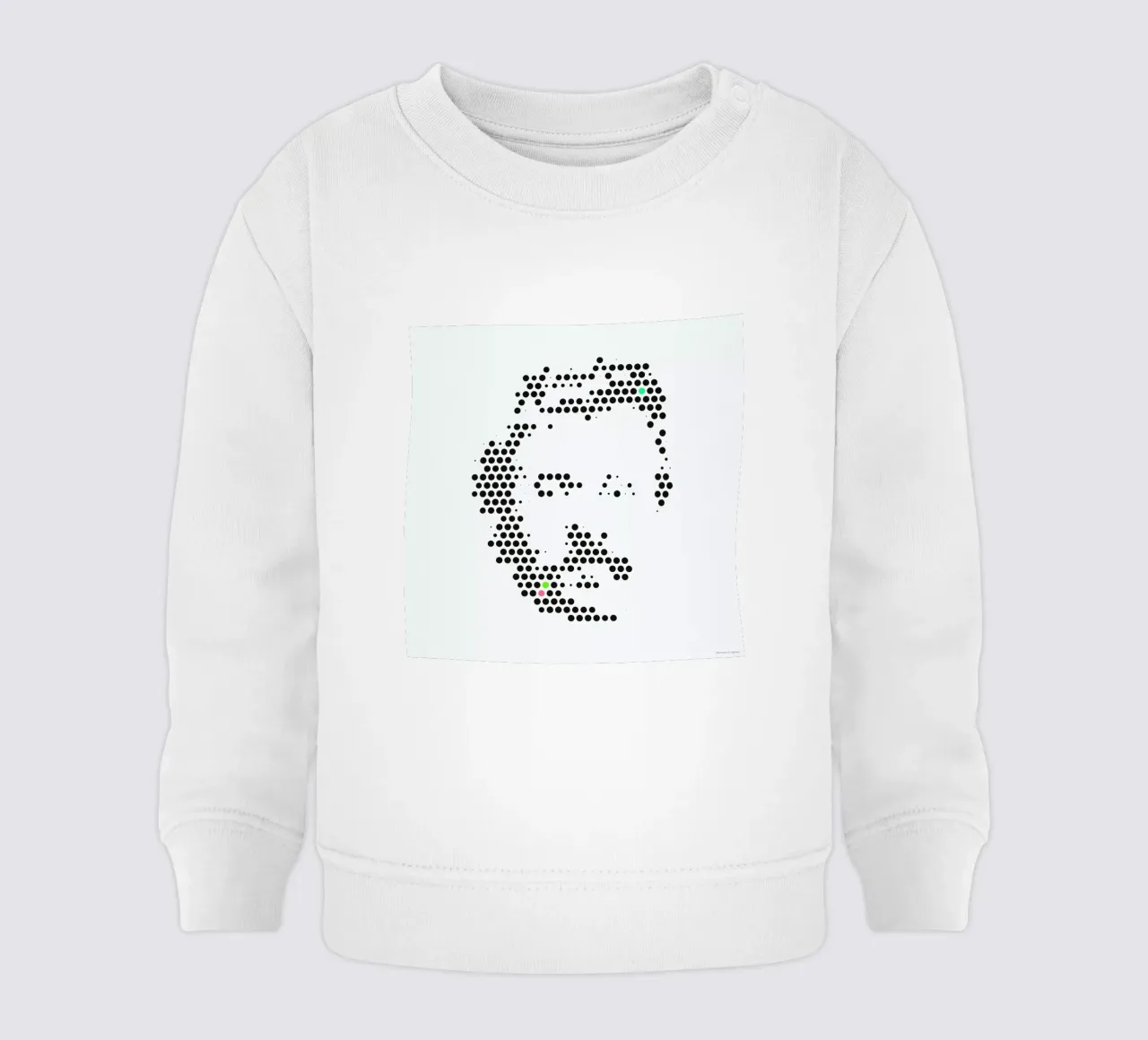 Friedrich Nietzsche in Dots felpa neonato da The Sound of Applause