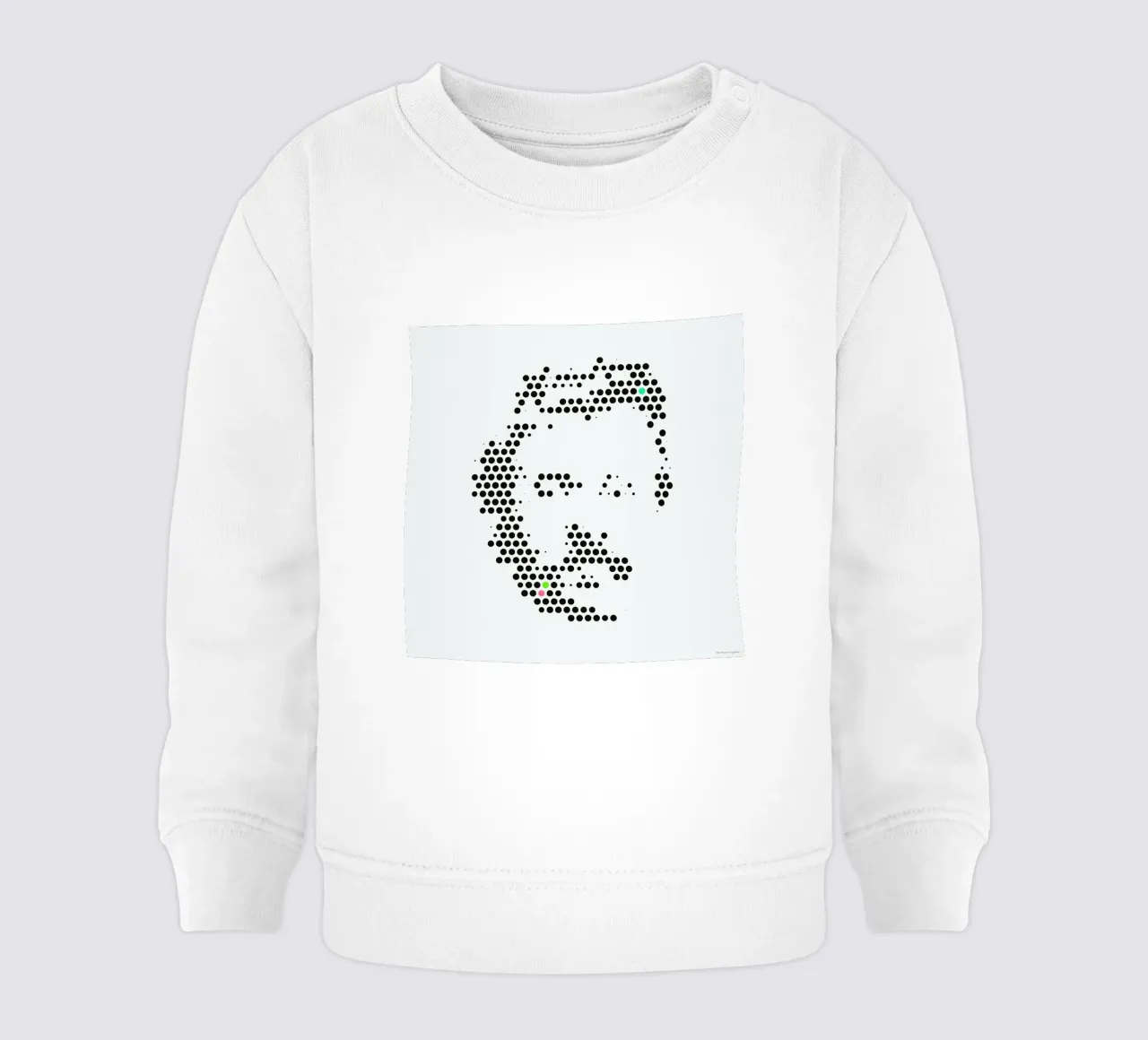 Friedrich Nietzsche in Dots baby sweatshirt by The Sound of Applause