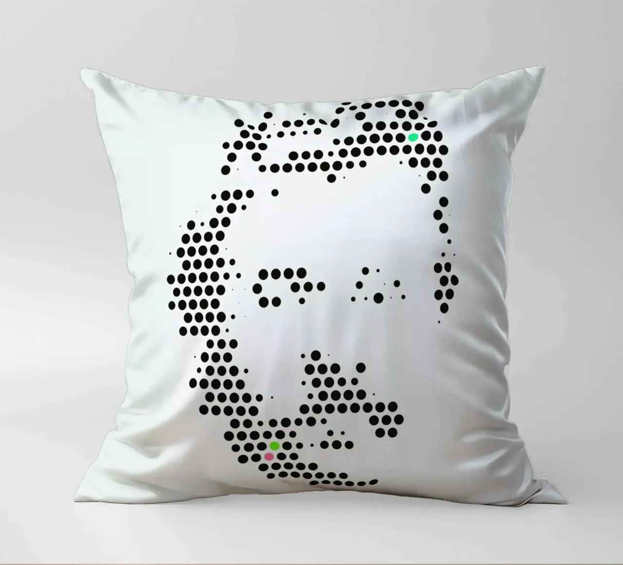 Friedrich Nietzsche in Dots cuscino da The Sound of Applause