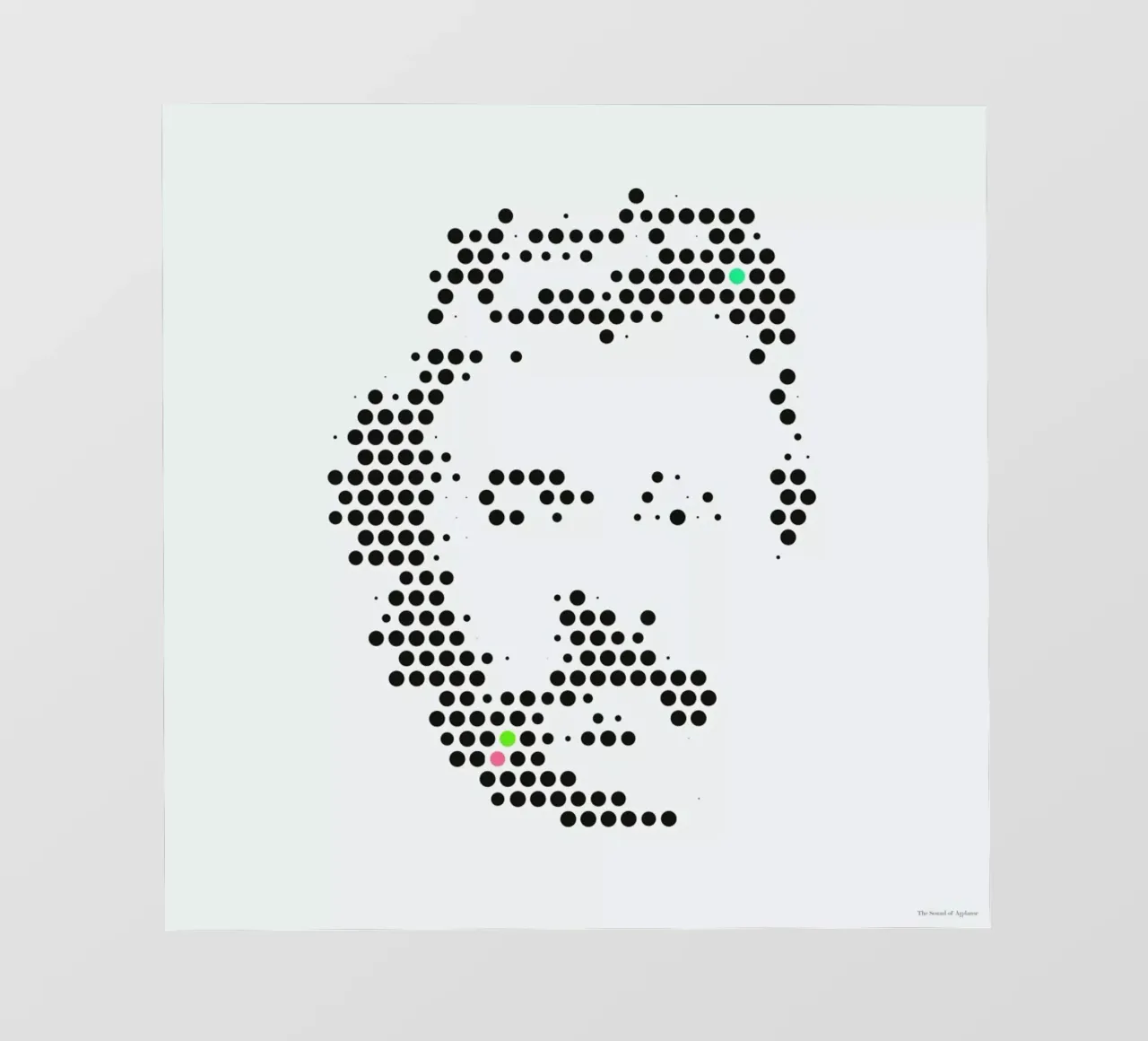 Friedrich Nietzsche in Dots pellicola backlit da The Sound of Applause