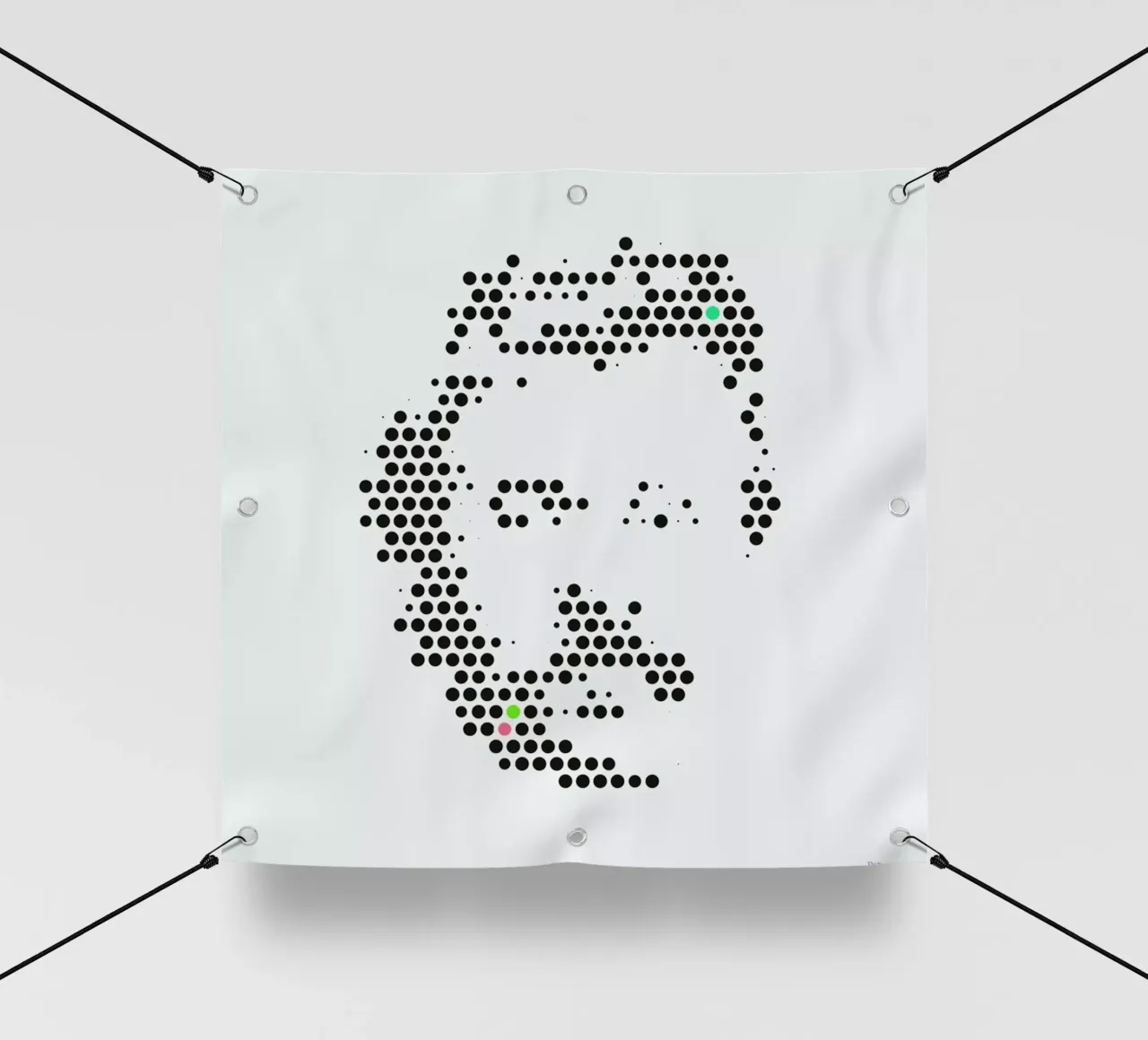 Friedrich Nietzsche in Dots telo in pvc da The Sound of Applause