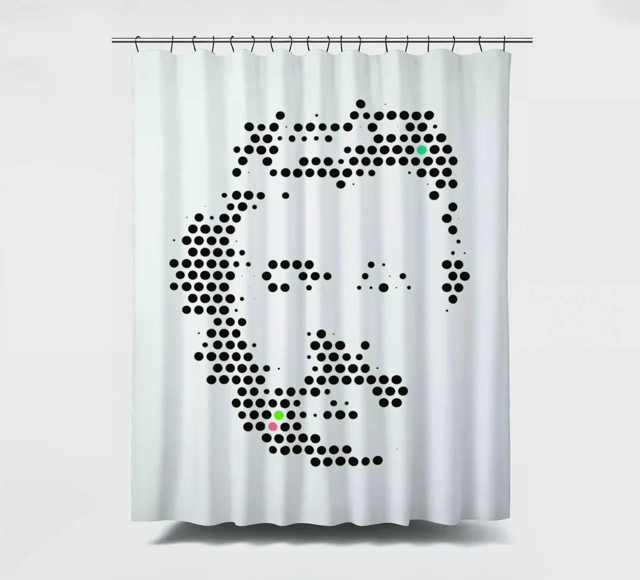 Friedrich Nietzsche in Dots tenda da doccia da The Sound of Applause
