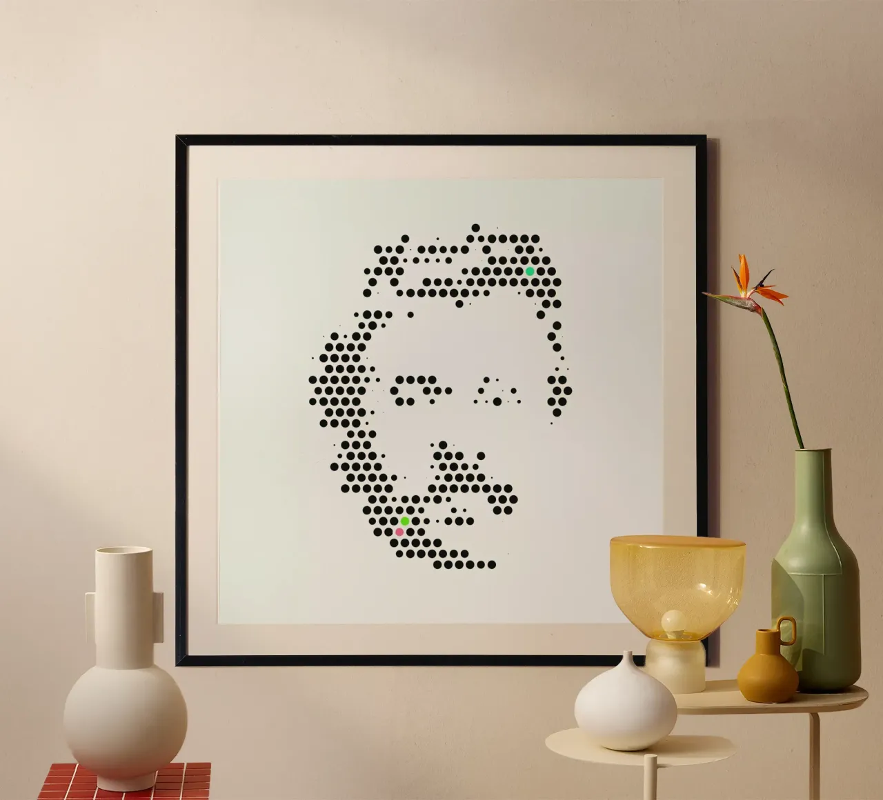 Friedrich Nietzsche in Dots carta hahnemühle da The Sound of Applause