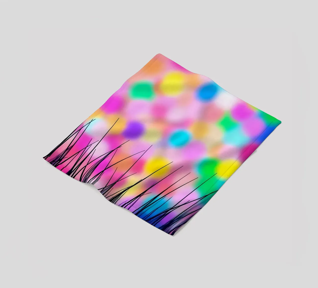 Gioco di colori_1 coperta in pile da Farb- und Blütenzauber by LK