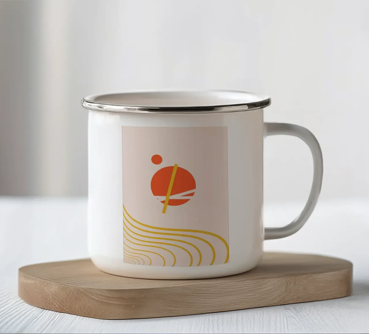 Strength in Solitude 1 enamel mug by Mauve