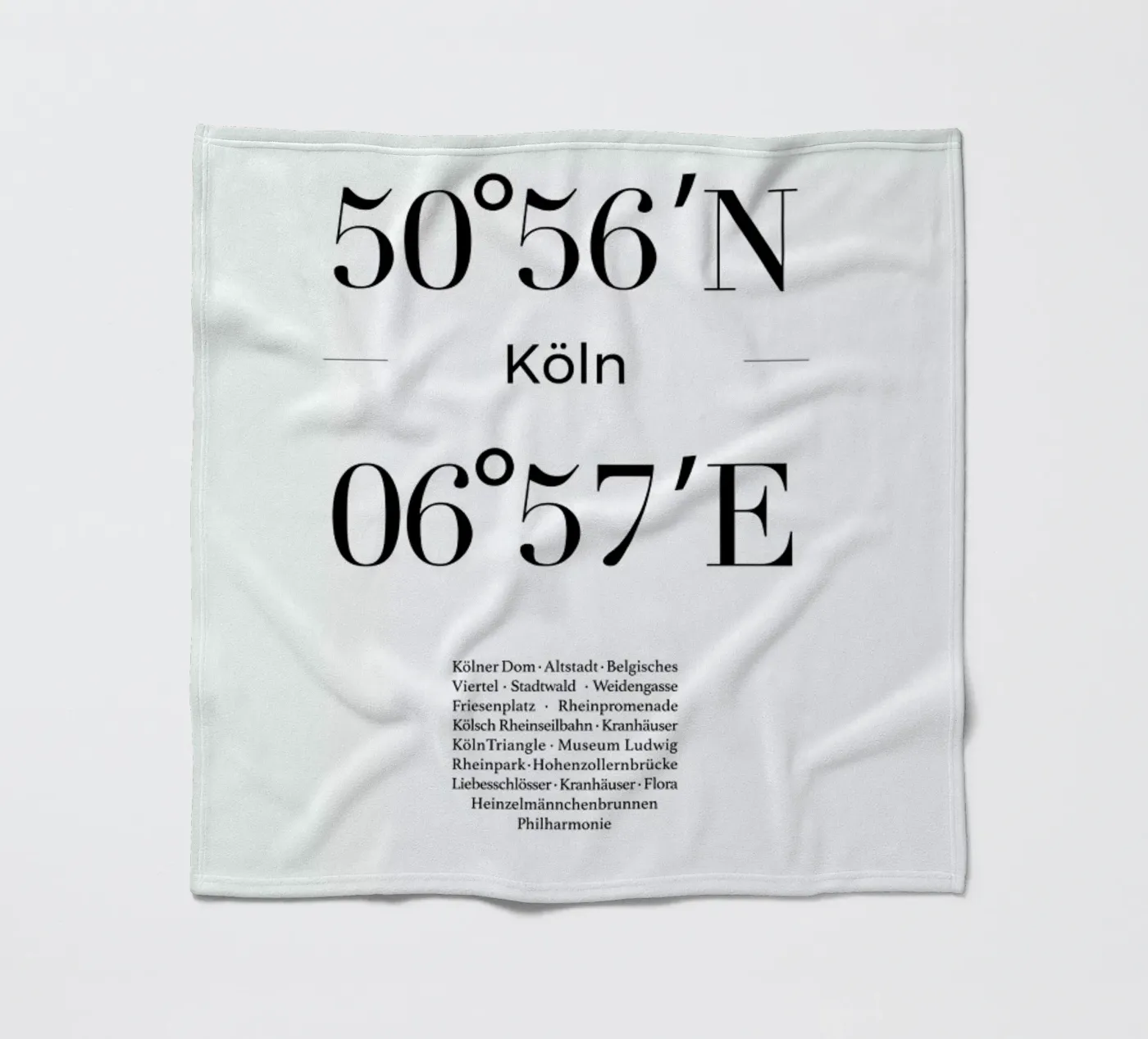 Köln Fleecedecke von Studio One