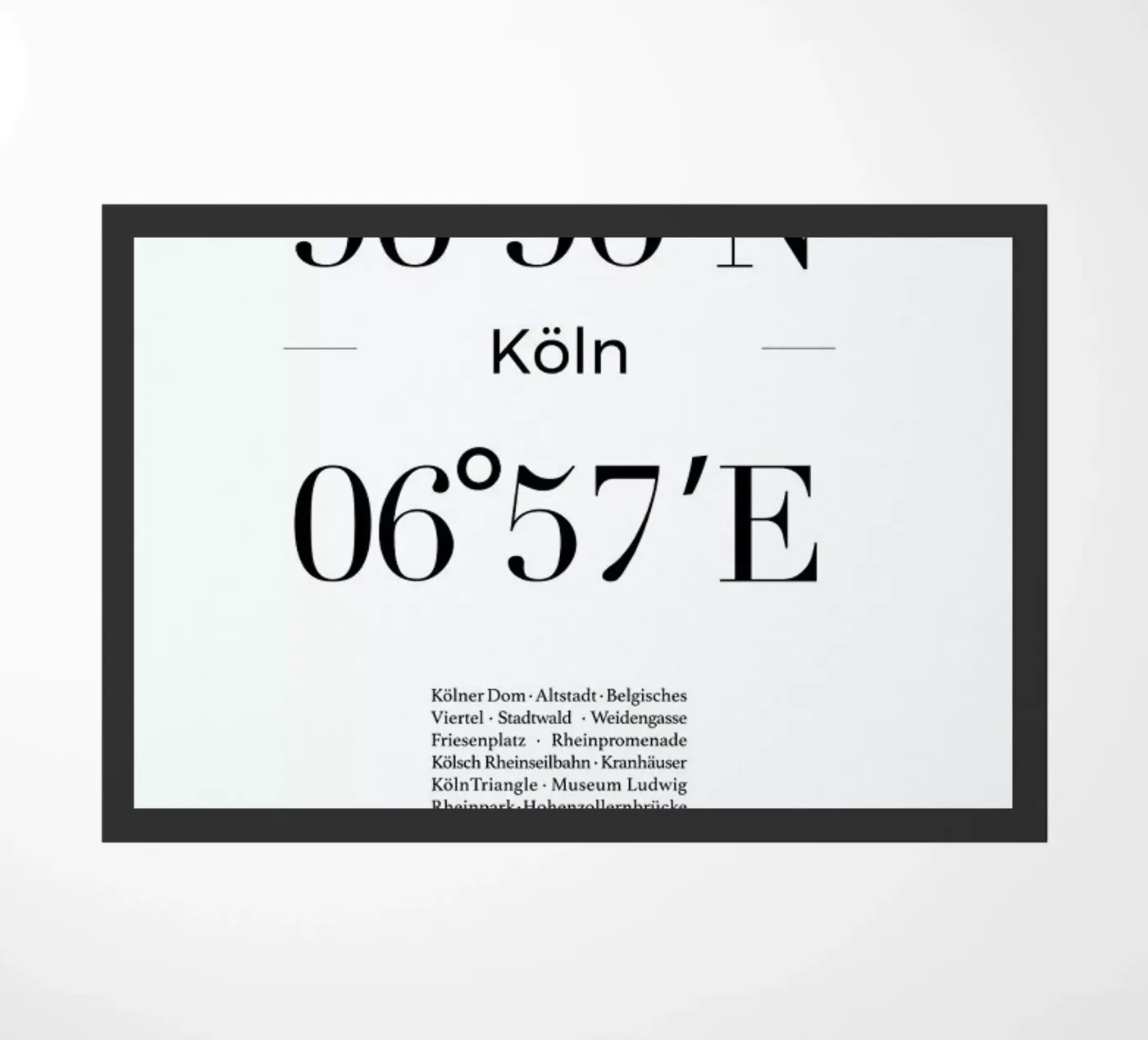Köln deurmat van Studio One