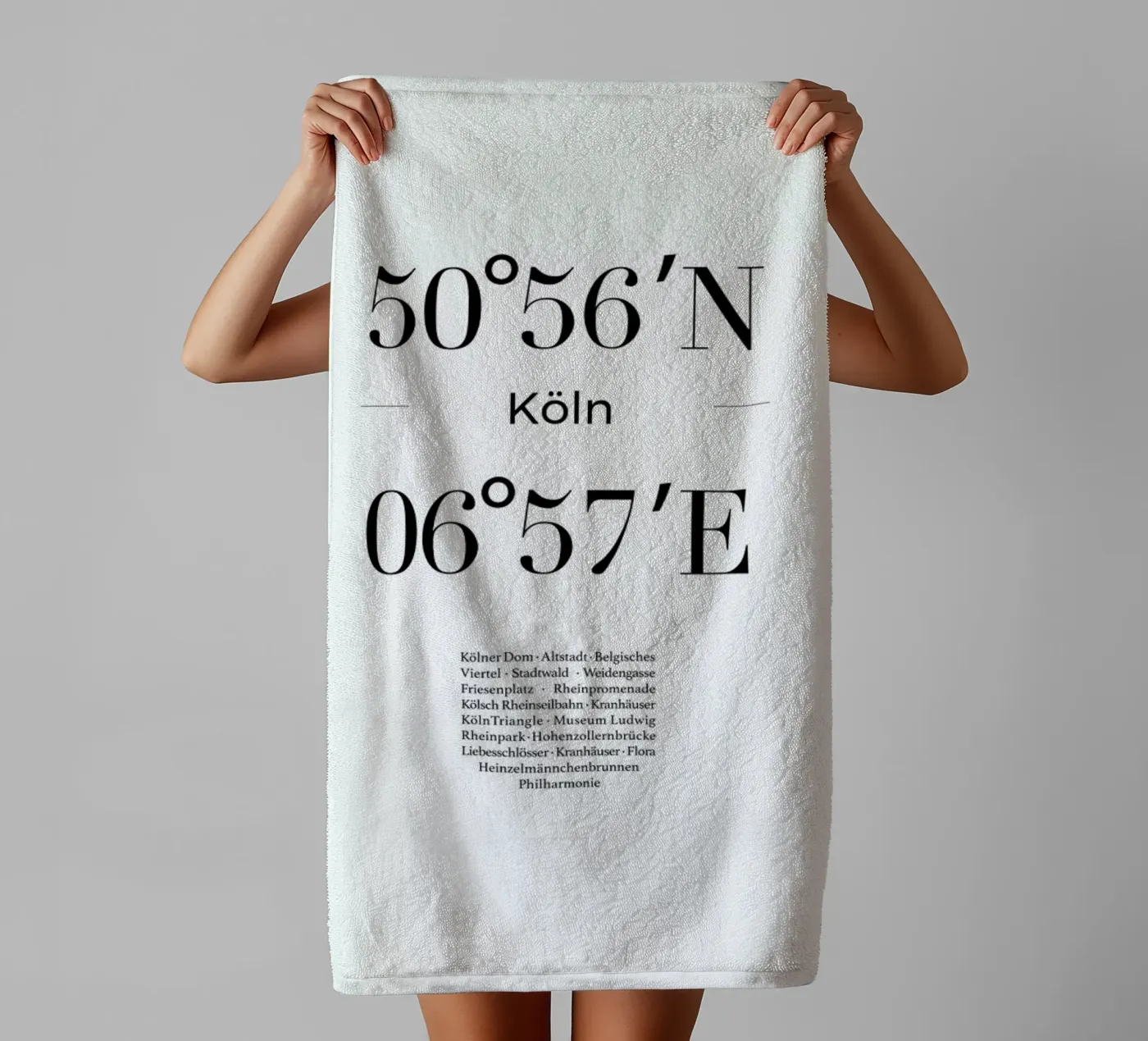 Köln badhanddoek van Studio One