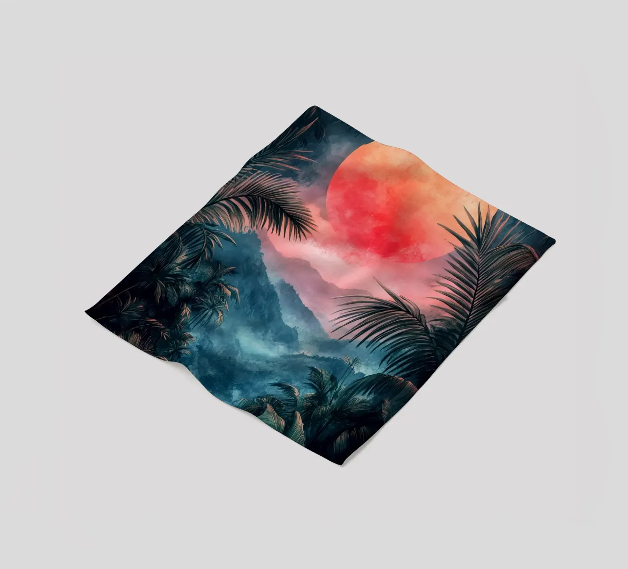 Paesaggio tropicale coperta in pile da Justyna Jaszke JBJart