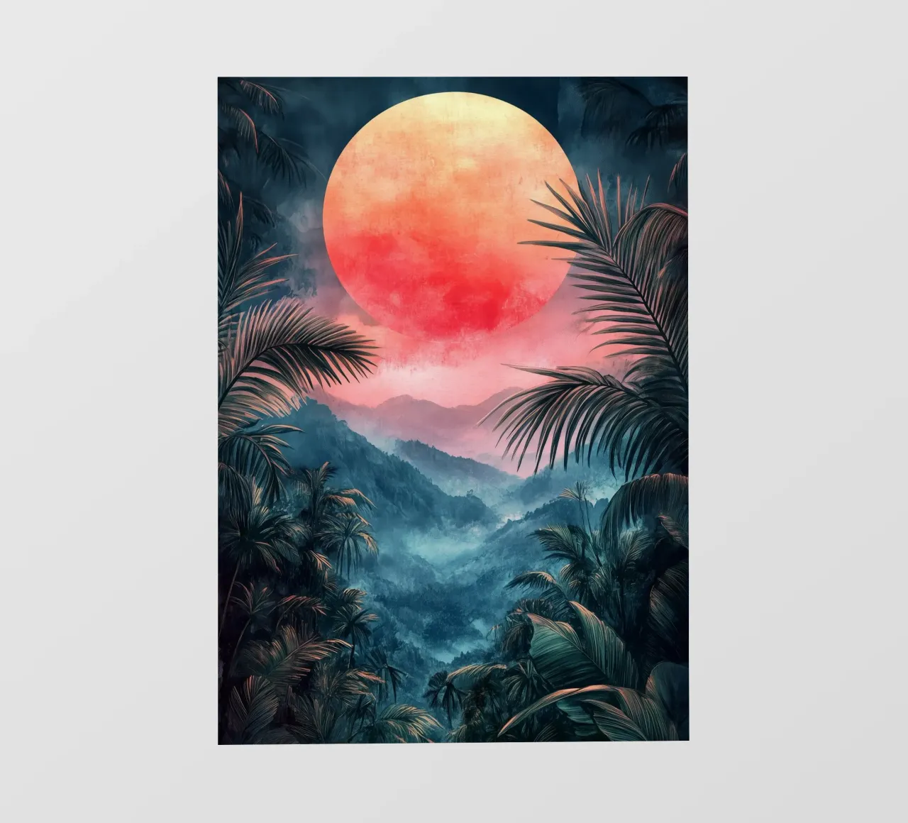 Paesaggio tropicale telo in pvc da Justyna Jaszke JBJart
