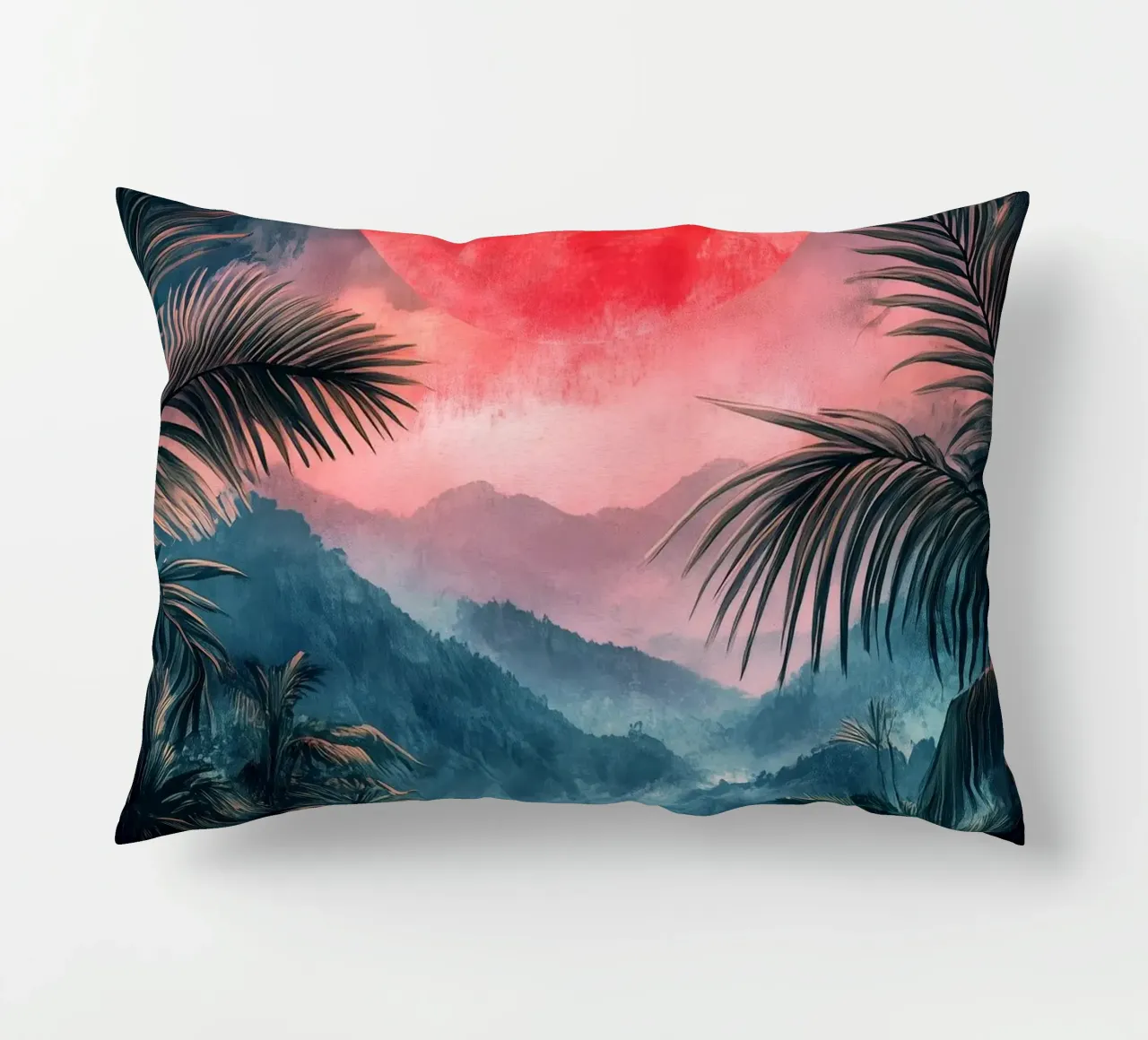Paesaggio tropicale cuscino da Justyna Jaszke JBJart