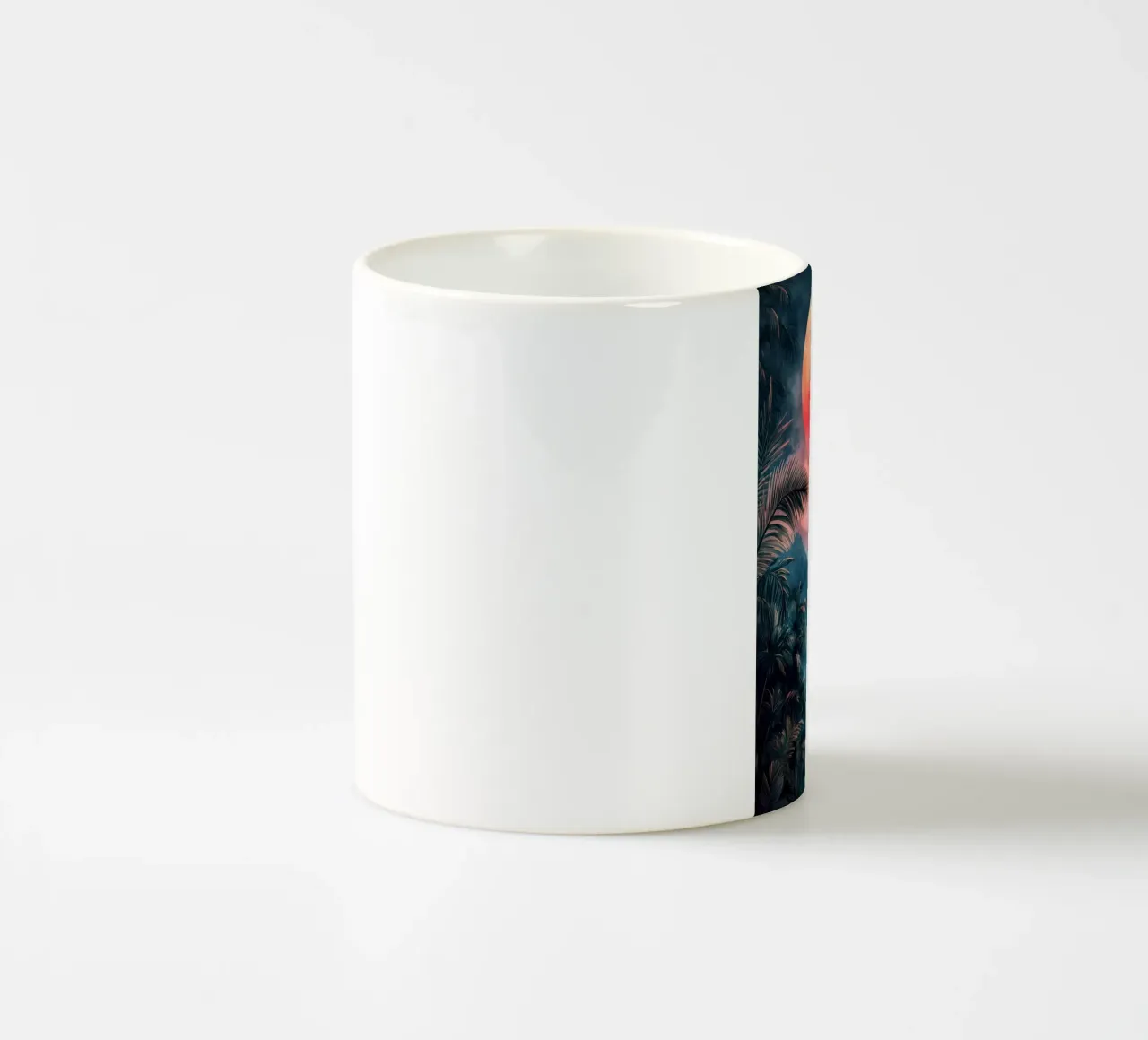 Paesaggio tropicale tazza in ceramica da Justyna Jaszke JBJart