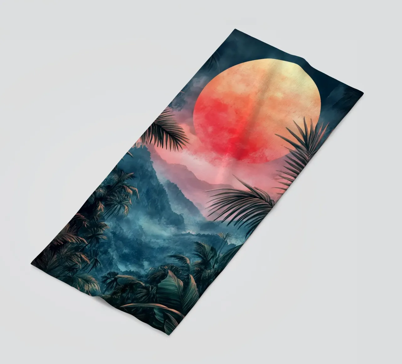 Paesaggio tropicale telo mare da Justyna Jaszke JBJart