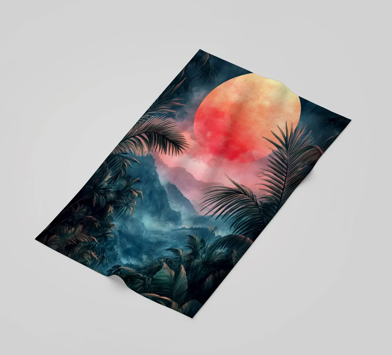 Paesaggio tropicale telo mare da Justyna Jaszke JBJart