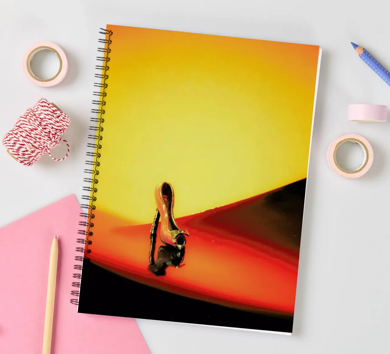 Cinderella in Distress spiral notebook by The Sound of Applause