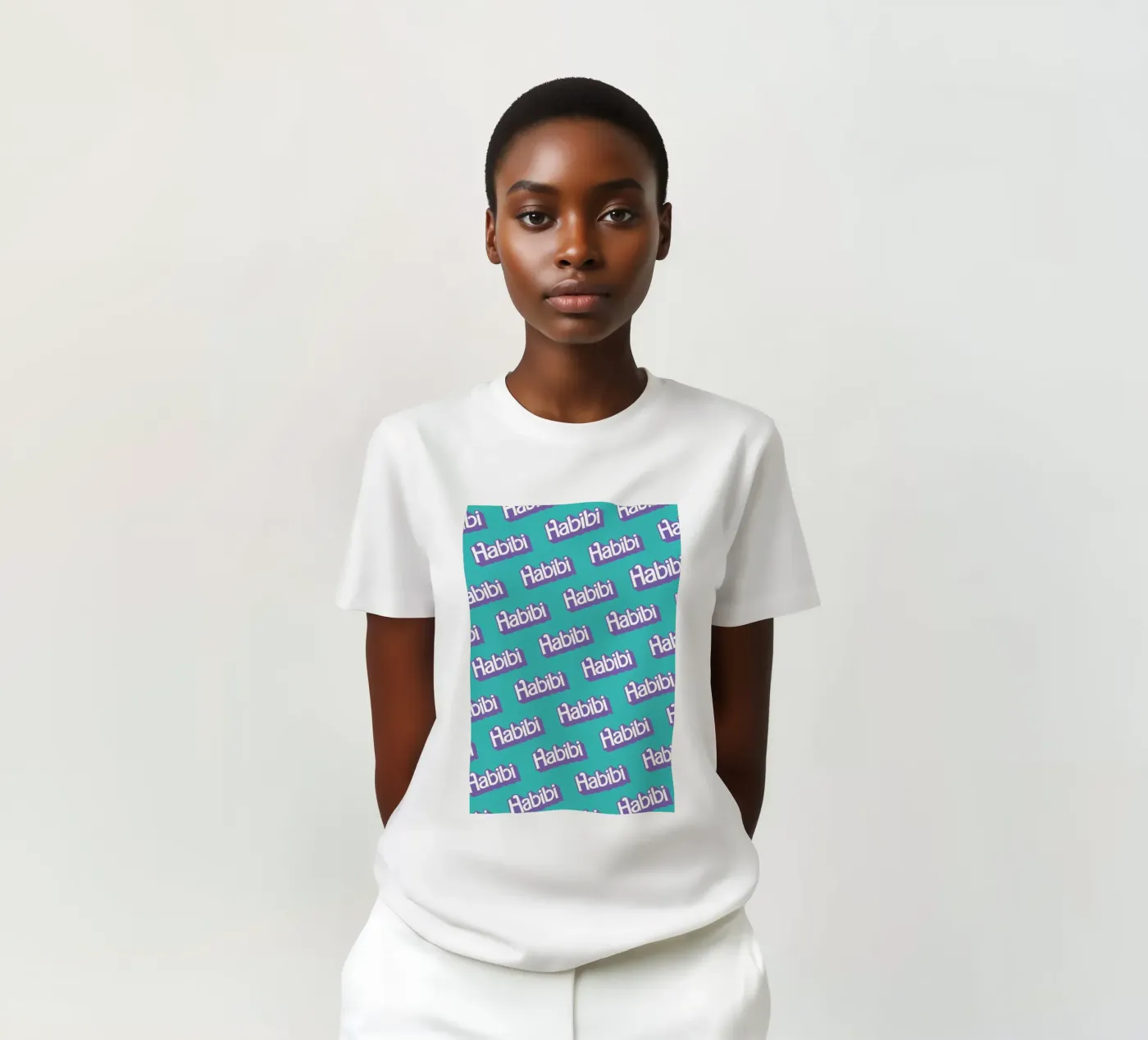 Habibi Pattern t-shirt da La Come Di