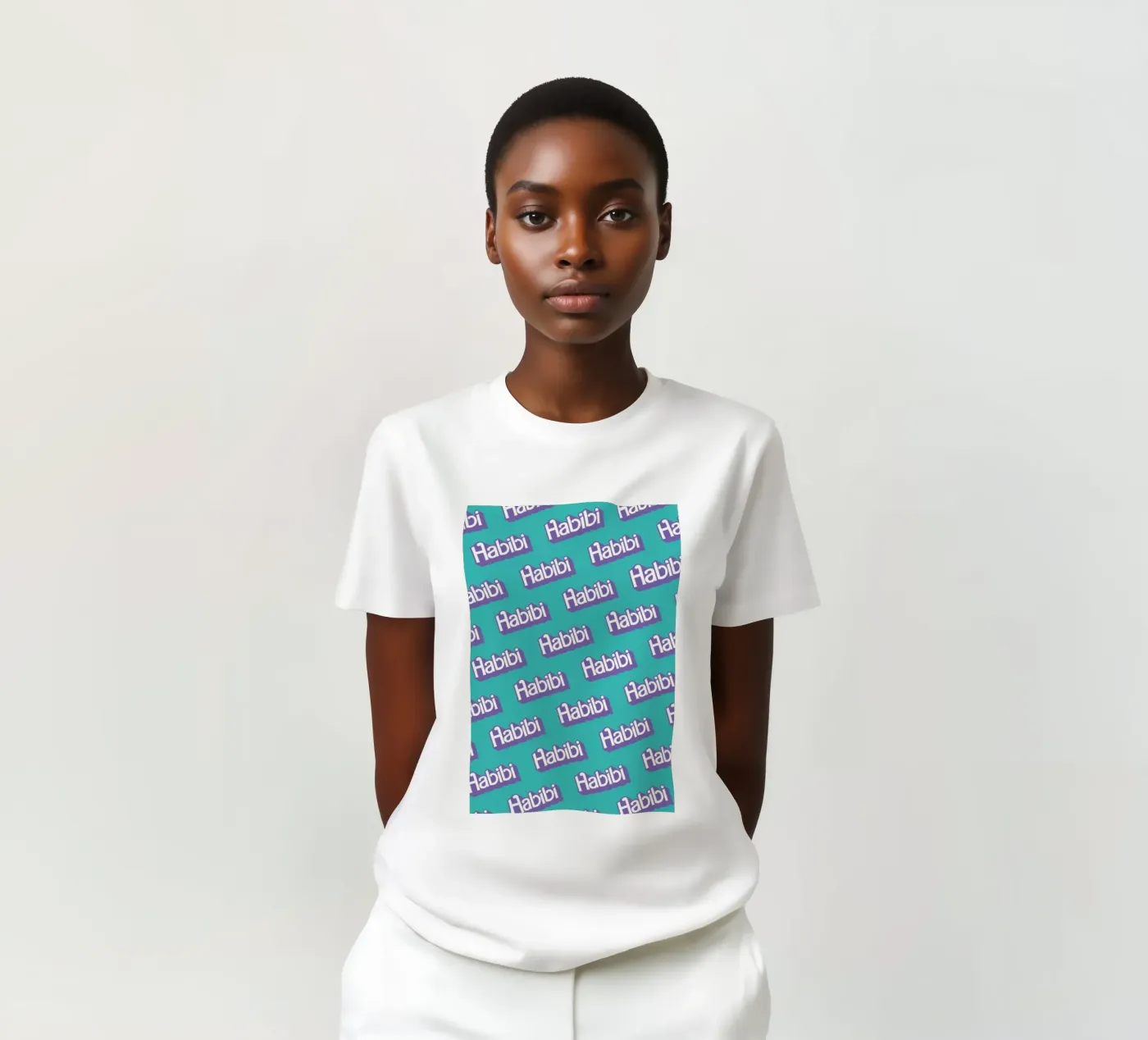 Habibi Pattern t-shirt da La Come Di