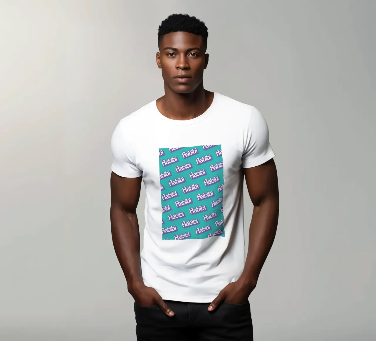 Habibi Pattern t-shirt da La Come Di