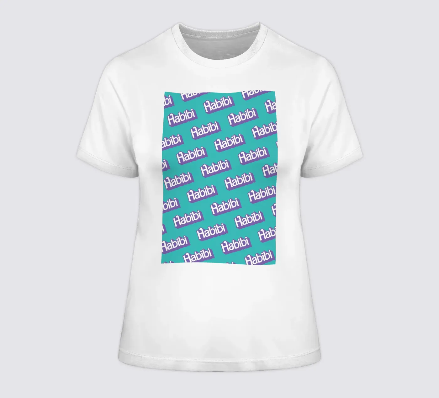 Habibi Pattern t-shirt da donna da La Come Di