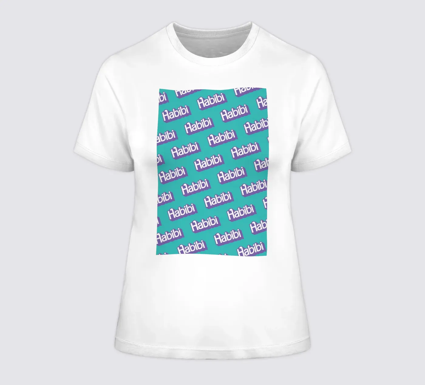 Habibi Pattern t-shirt da donna da La Come Di