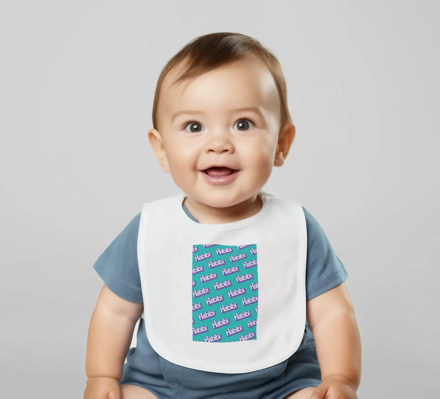 Habibi Pattern baby bib by La Come Di